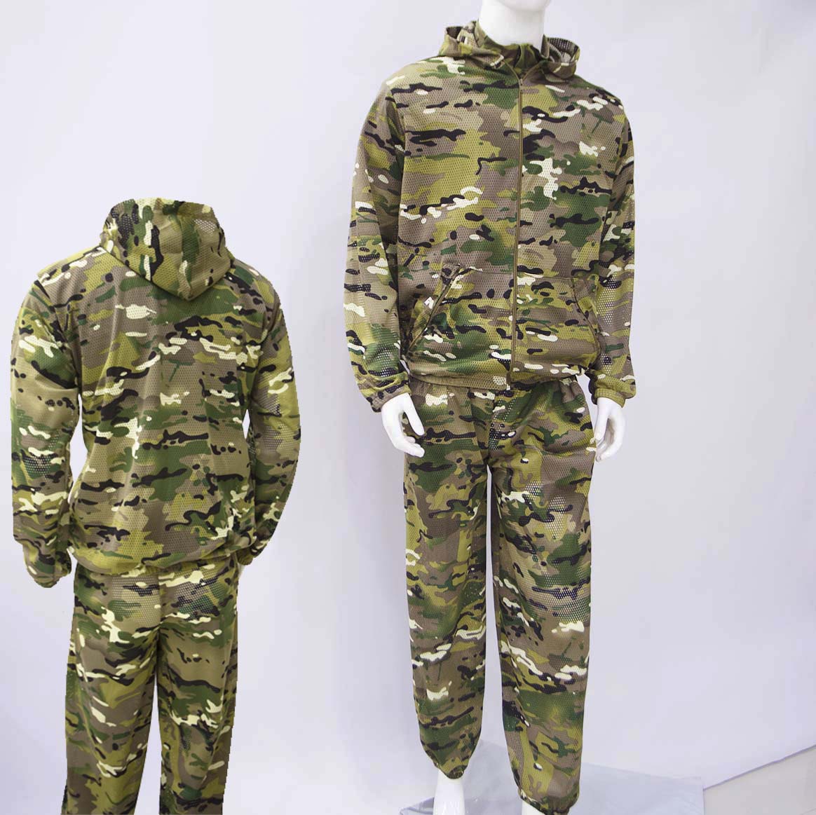 Camouflage Hunting Jacket - Hunting Clothes Mesh Airsoft Camouflage Ghillie