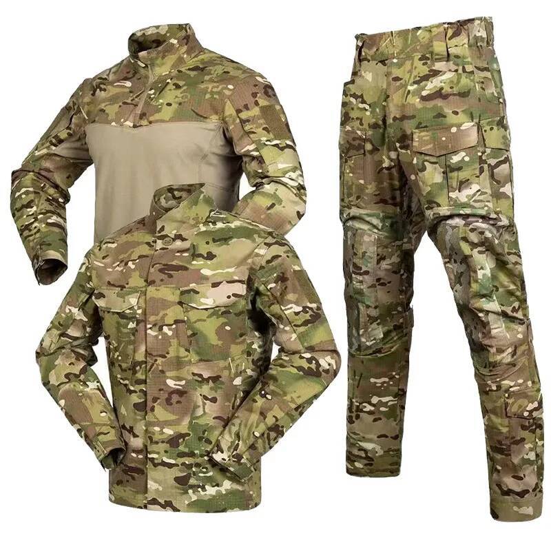 Camouflage Hunting Jacket - Men S Tactical Uniform Three Piece