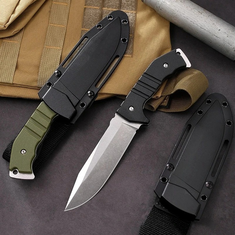 Knife Hunting Fixed Blade - Straight Knife Nylon Fiber Outdoor Leisure