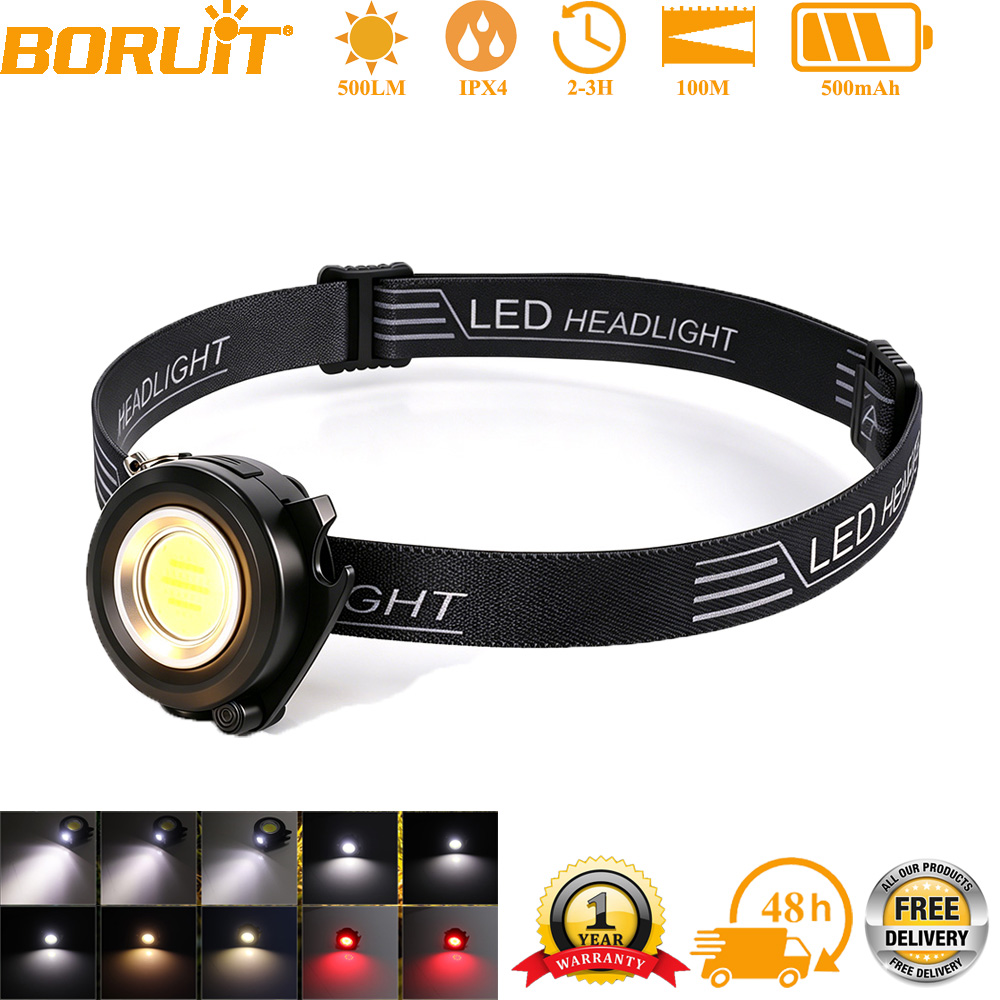 Outdoor Hunting Bike - BORUiT Powerful Multi-Function Headlamp 180° Adjustable