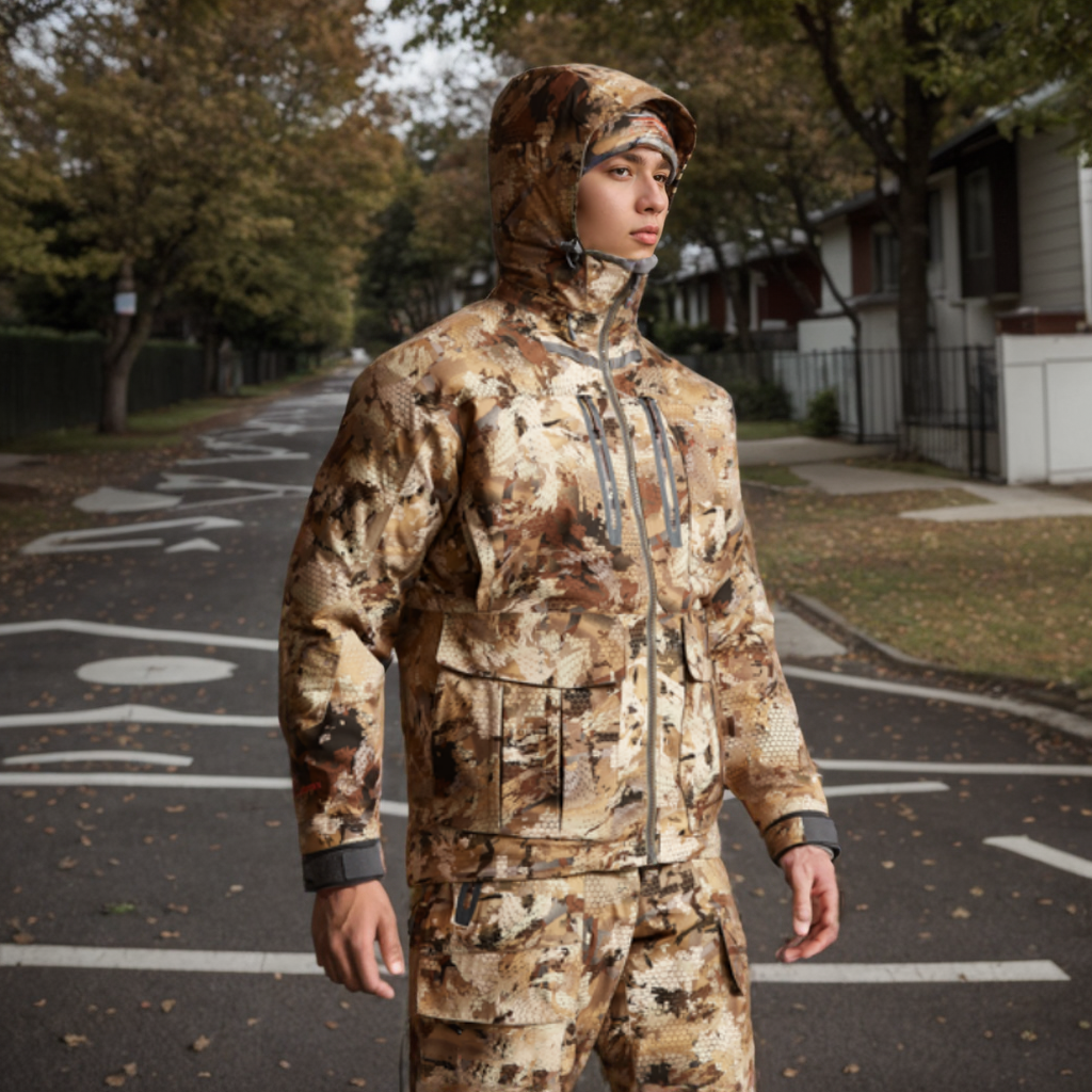 Off-the-shelf jungle outdoor h - Camouflage Hunting Jacket ulasan dan harga