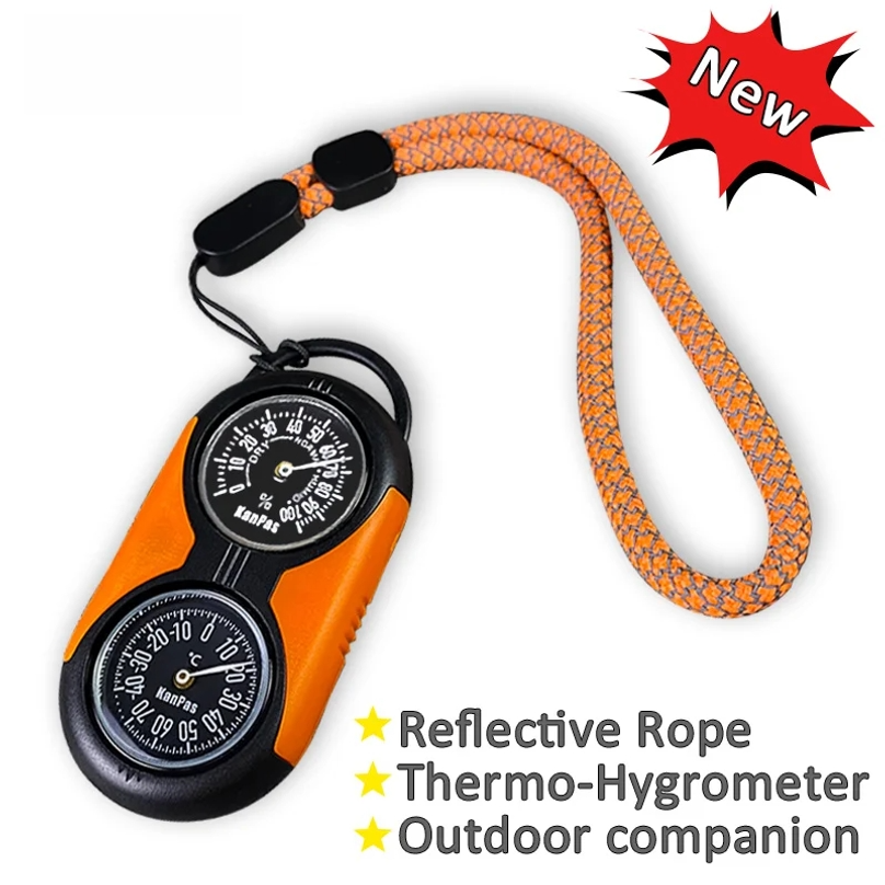 Thermometer Compass Kit /Quali - Hunting Outdoor Thermometer ulasan dan harga