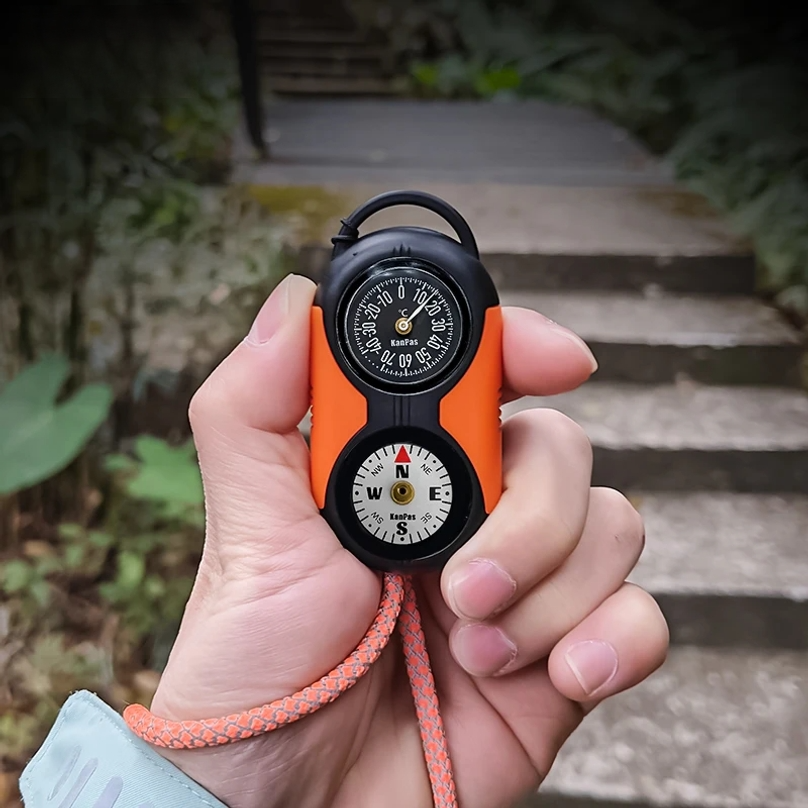 Thermometer Compass Kit /Quali - Hunting Outdoor Thermometer ulasan dan harga