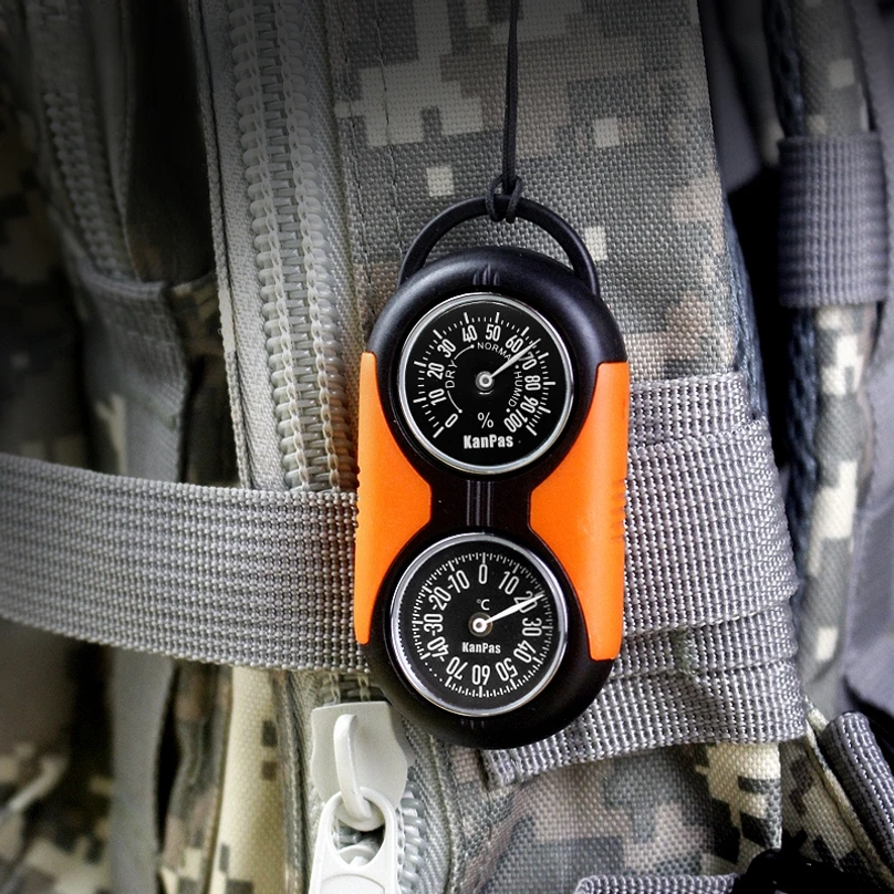 Thermometer Compass Kit /Quali - Hunting Outdoor Thermometer ulasan dan harga