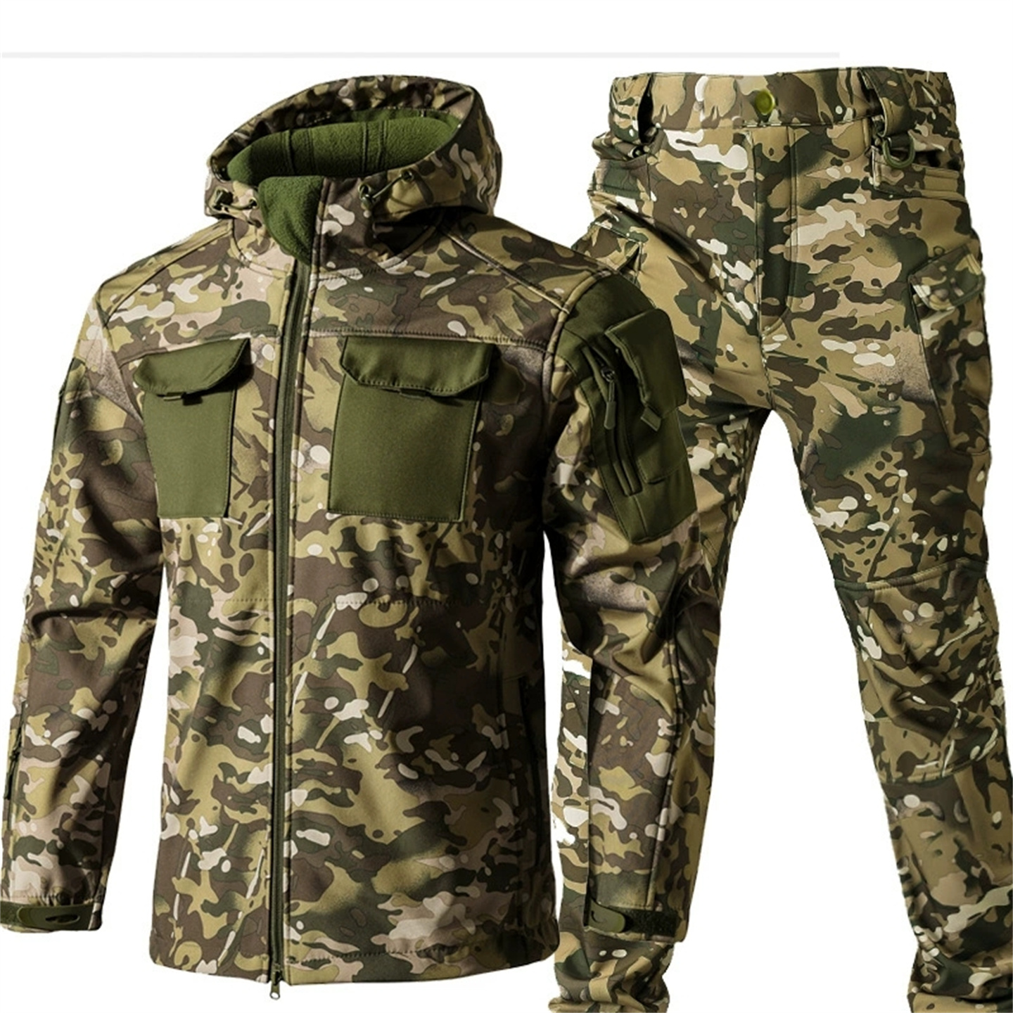 Winter Outdoor Thermal Soft Sh - Camouflage Hunting Jacket ulasan dan harga