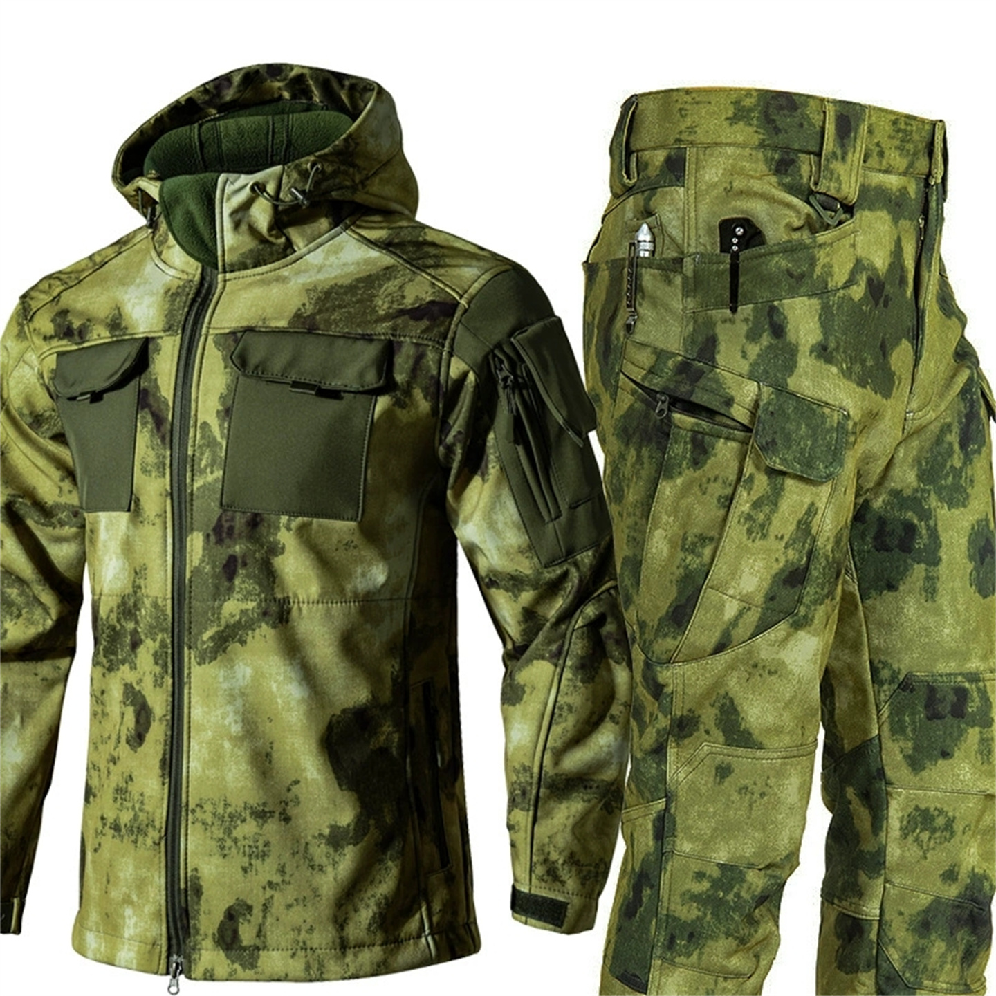 Winter Outdoor Thermal Soft Sh - Camouflage Hunting Jacket ulasan dan harga