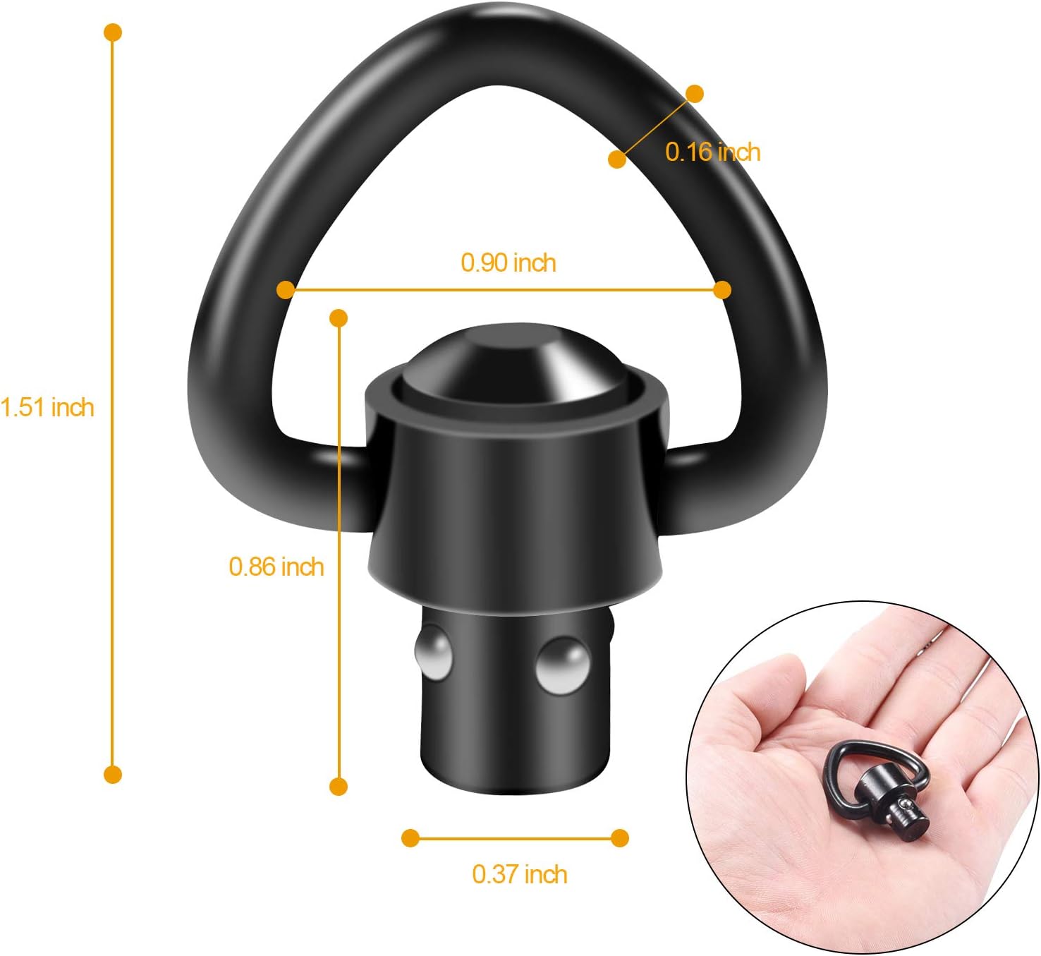 4PCS Tactical Strap Gun Sling  - Rifle Sling Swivel ulasan dan harga