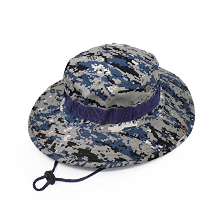 Outdoor Wide Brim Sun Protect  - Hunting And Camping In Jungle ulasan dan harga