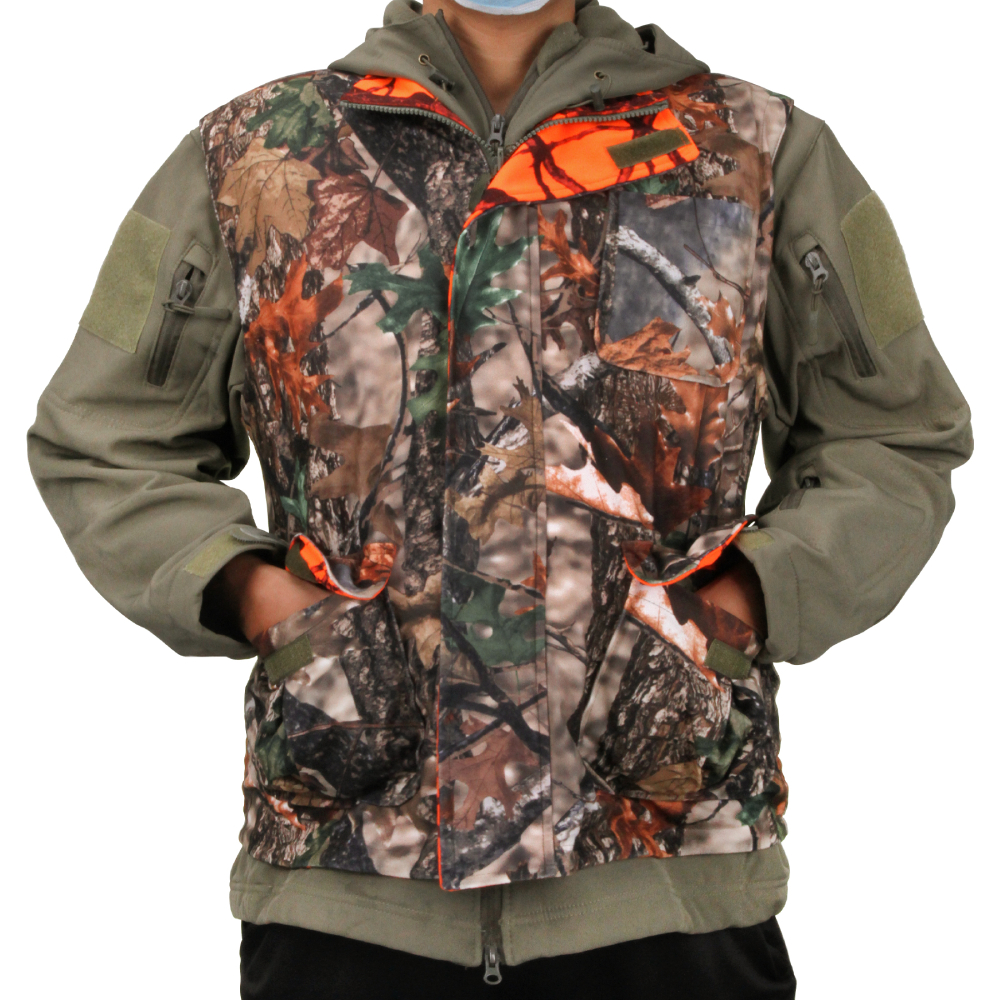 Orange Hunting Vest Men's Slee - Camouflage Hunting Jacket ulasan dan harga