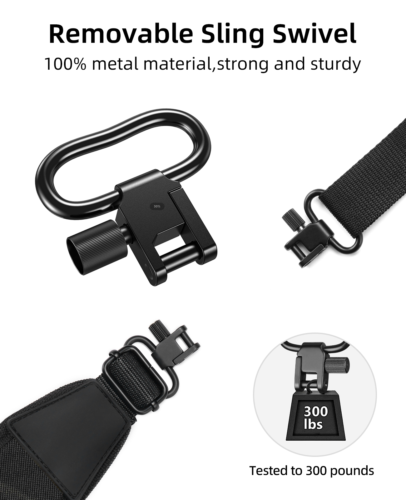 Two Point Rifle Sling with Wid - Rifle Sling Swivel ulasan dan harga