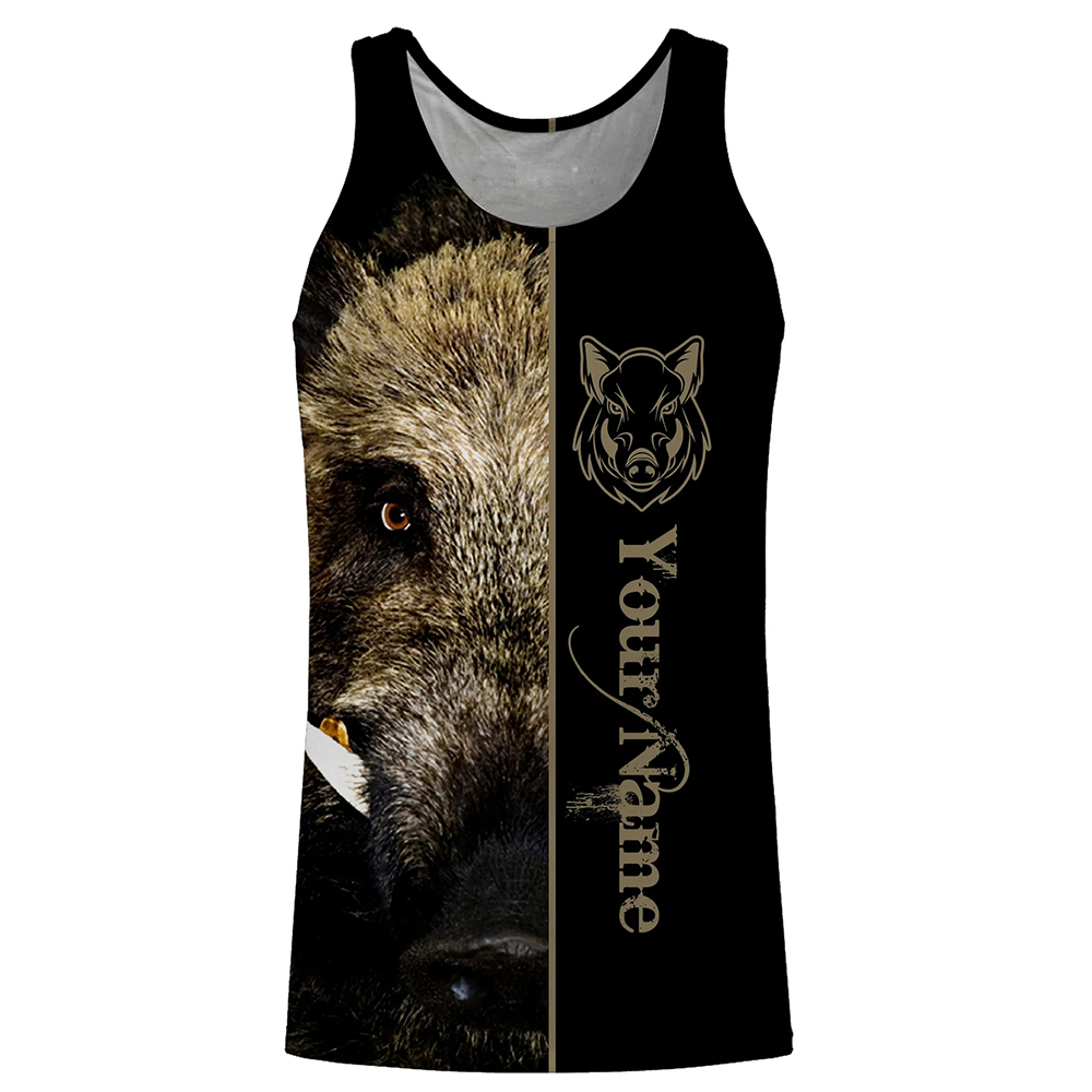Custom Name Boar Hunter Tank T - Wildman Hunting & Outdoor Reviews ulasan dan harga