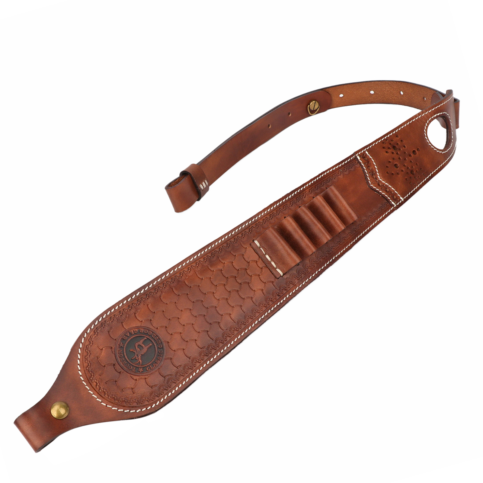 Tourbon Vintage Leather Ammo H - Rifle Sling Swivel ulasan dan harga