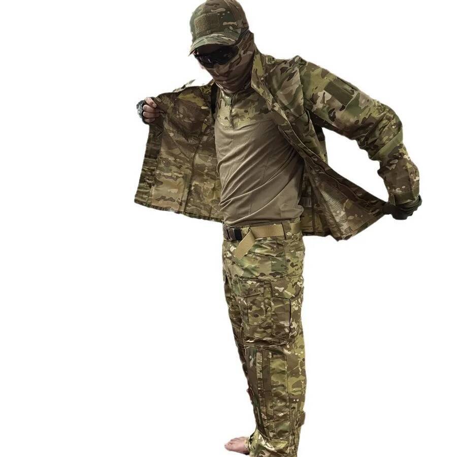 Men S Tactical Uniform Three P - Camouflage Hunting Jacket ulasan dan harga