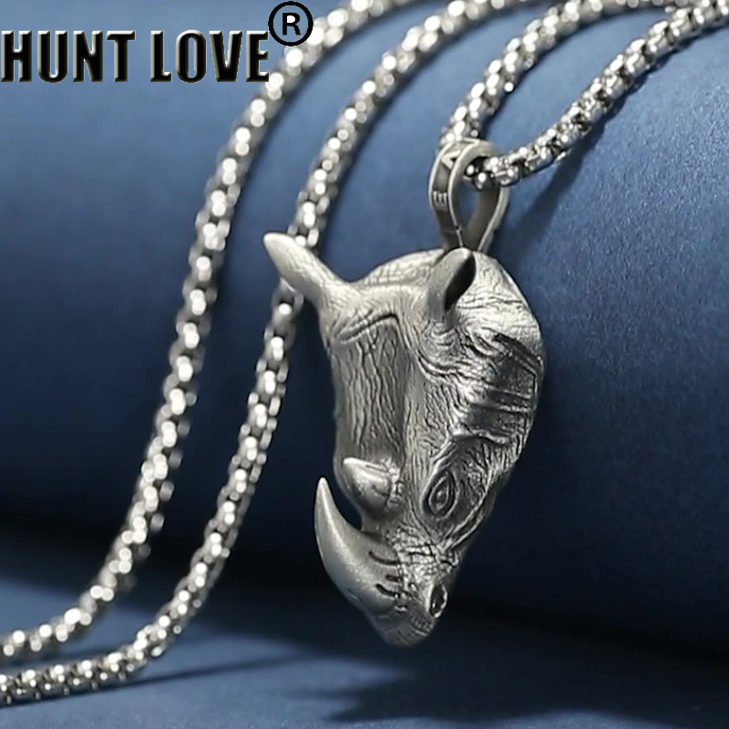 1Pcs Pure Tin Rhino Head Penda - Wildman Hunting & Outdoor Reviews ulasan dan harga