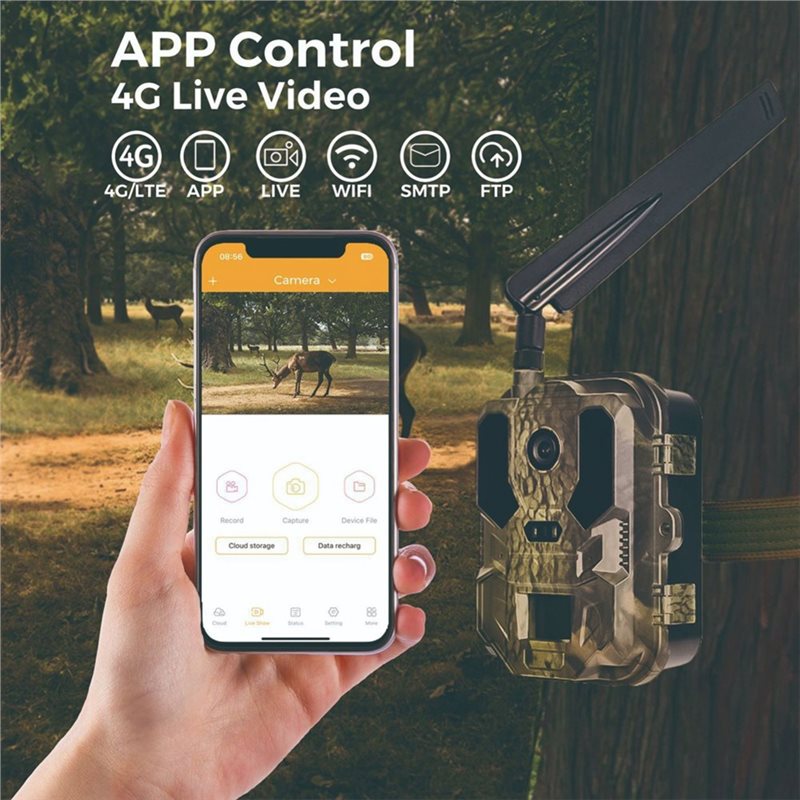 AS95-Outdoor 4G 120MP 4K Live  - Hunting And Outdoor Shows ulasan dan harga