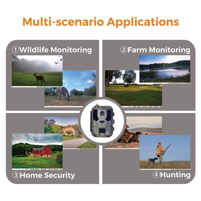 AS95-Outdoor 4G 120MP 4K Live  - Hunting And Outdoor Shows ulasan dan harga