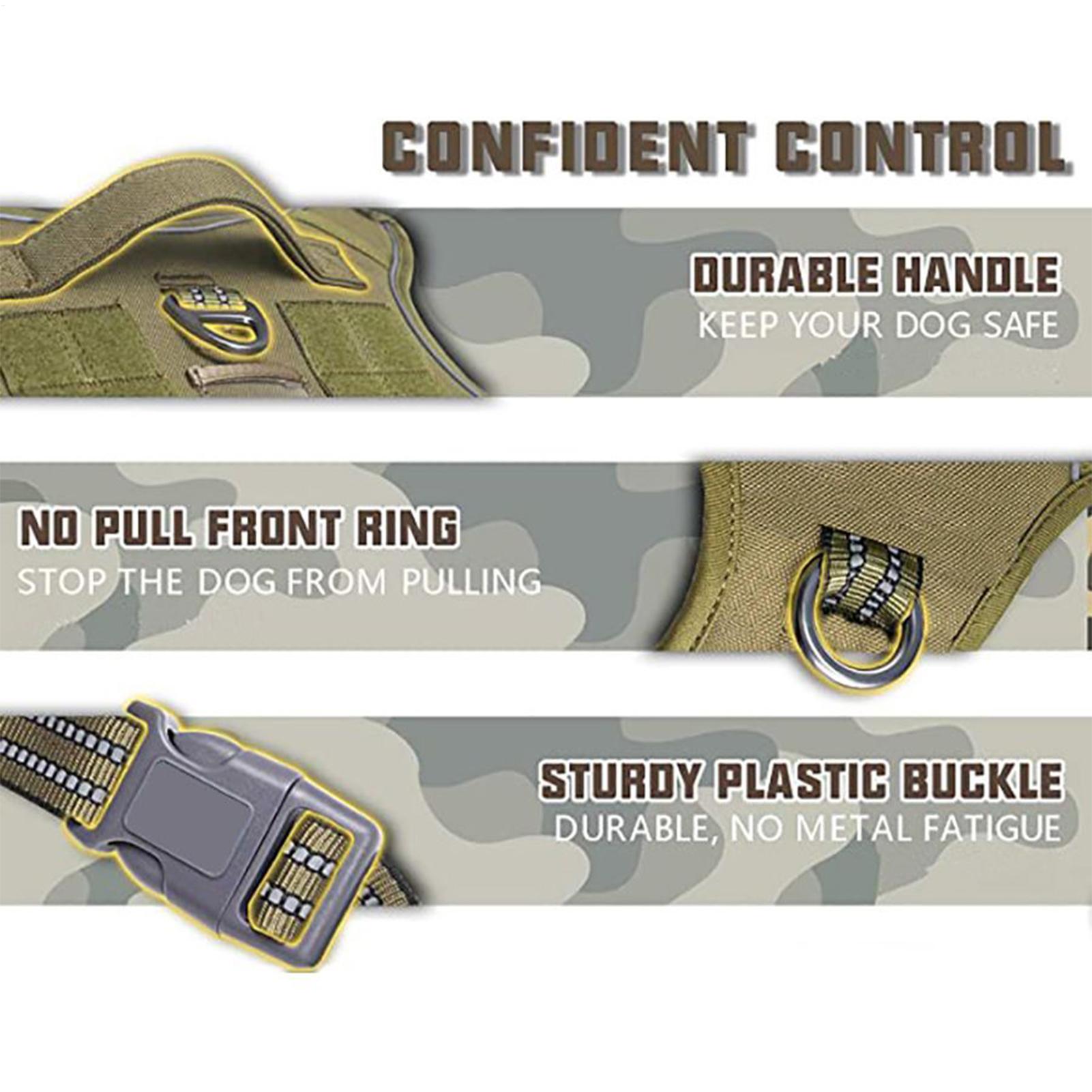 Heavy Duty Dog Harness No Pull - Outdoor Hunting Dog Collar ulasan dan harga