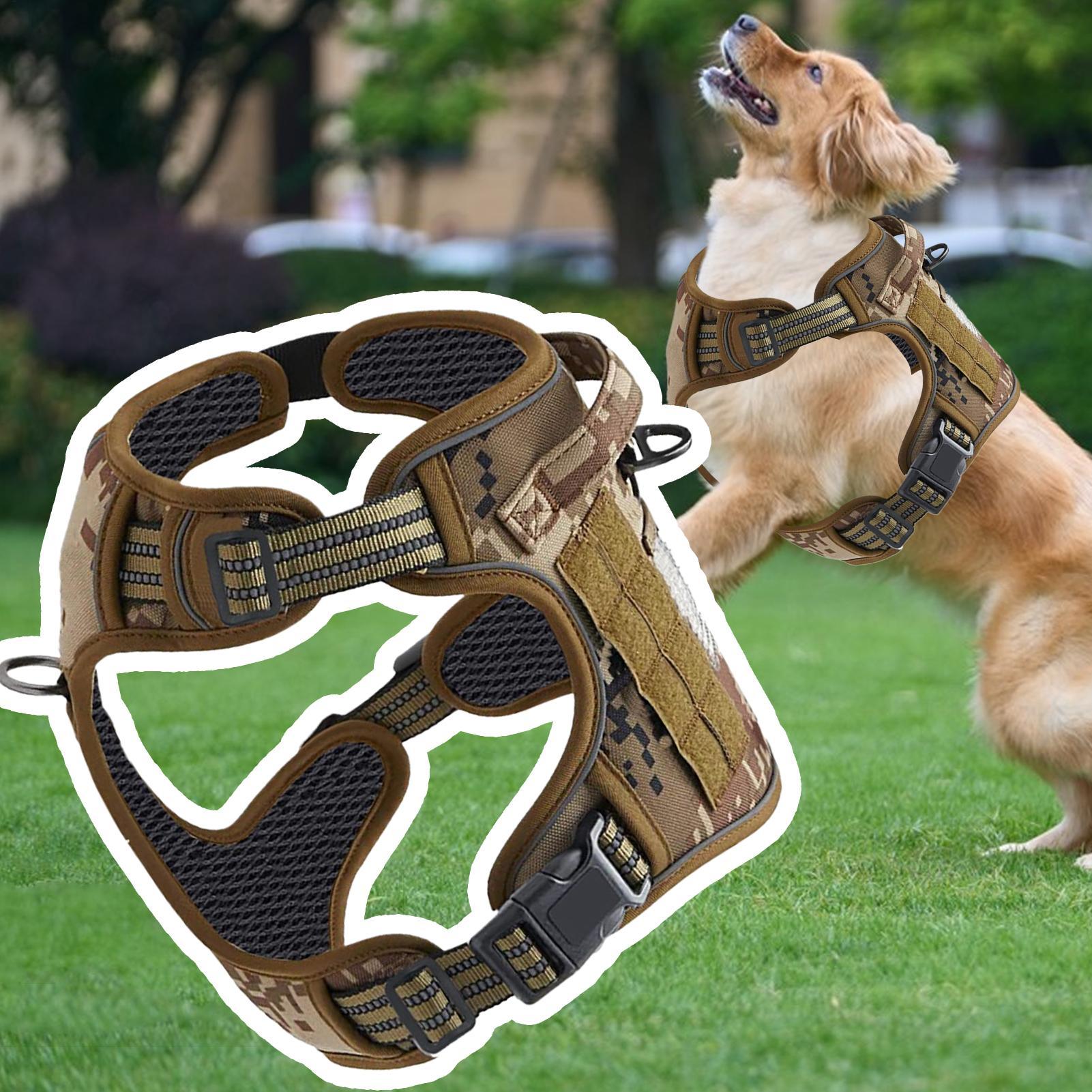 Heavy Duty Dog Harness No Pull - Outdoor Hunting Dog Collar ulasan dan harga