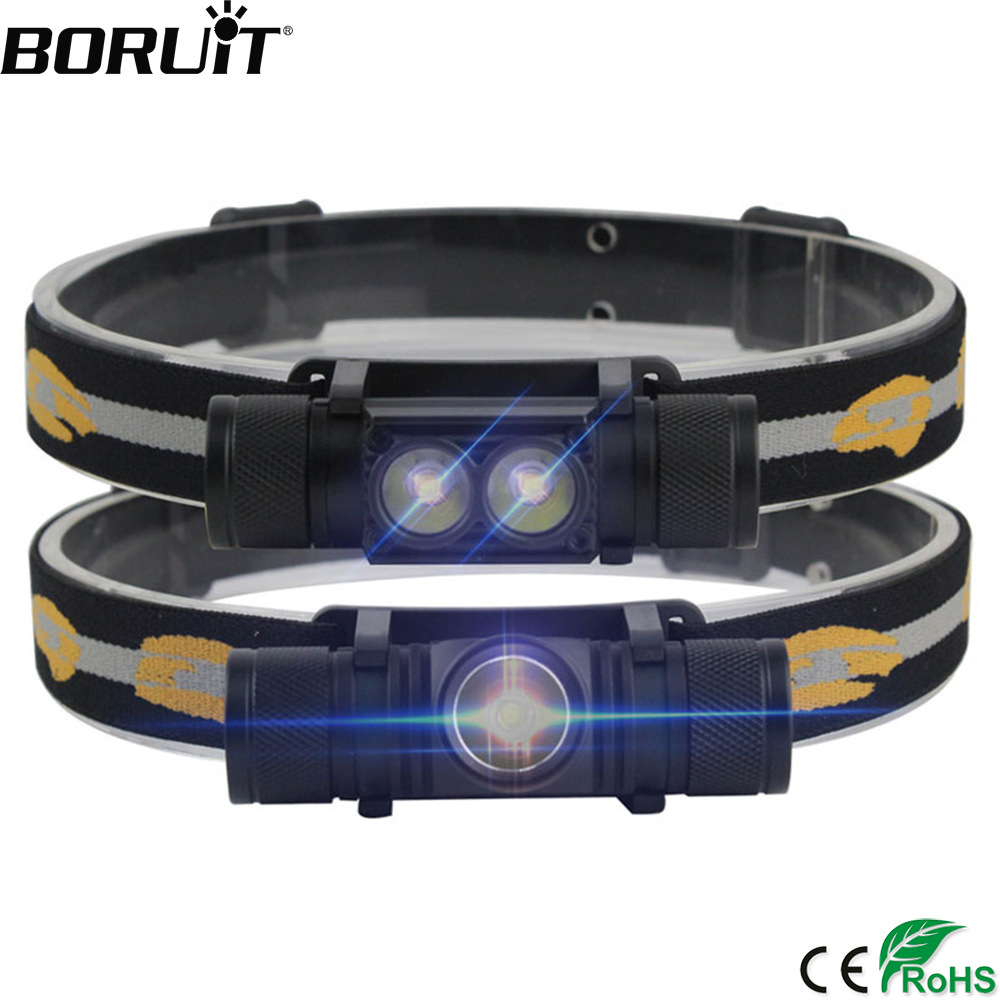 BORUiT LED Mini Headlamp High  - Outdoor Hunting Bike ulasan dan harga