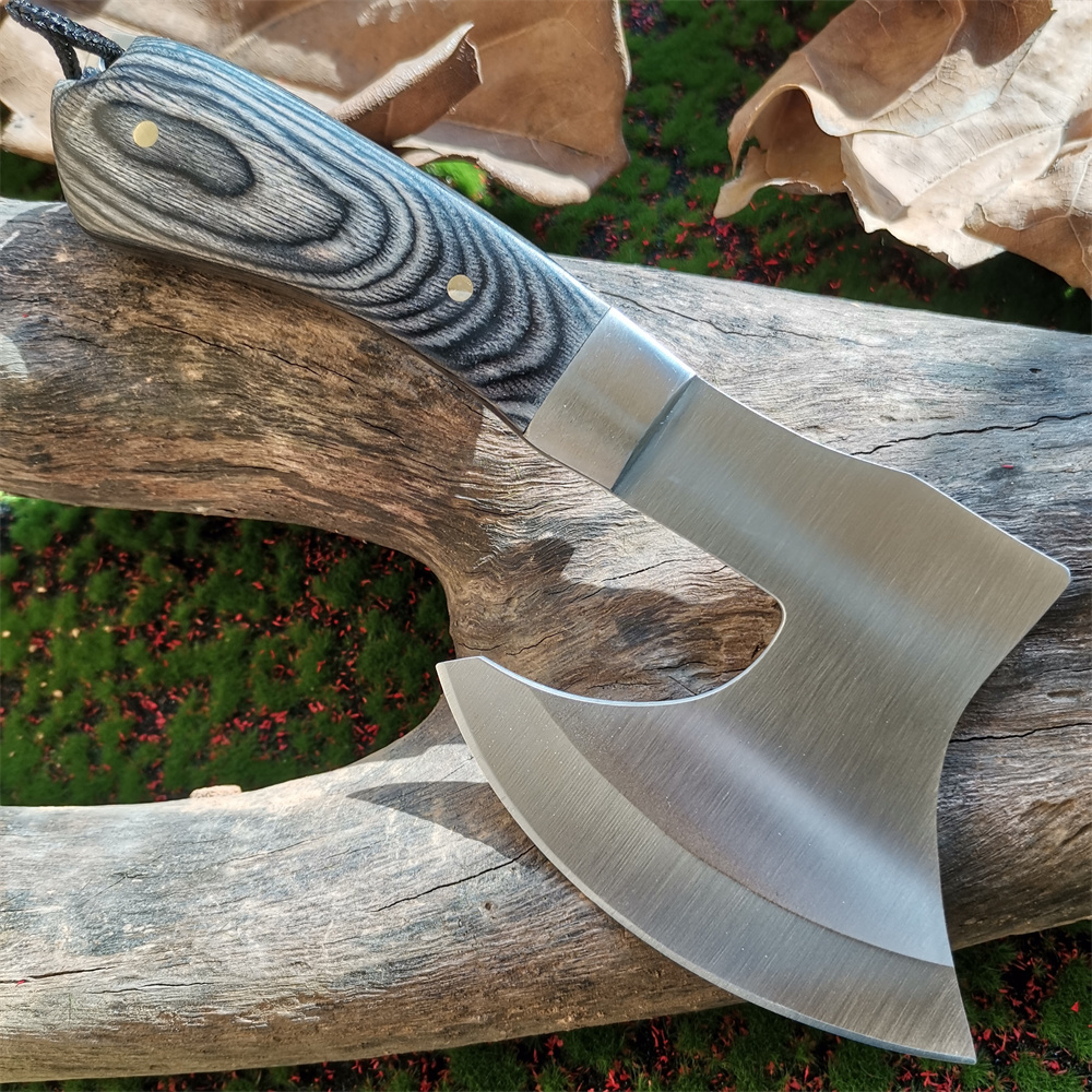 Wooden Handle Stainless Steel  - Hunting And Camping In Jungle ulasan dan harga