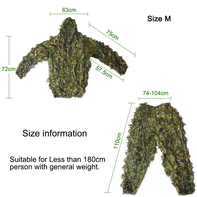 Men Women Kids Outdoor Ghillie - Camouflage Hunting Jacket ulasan dan harga