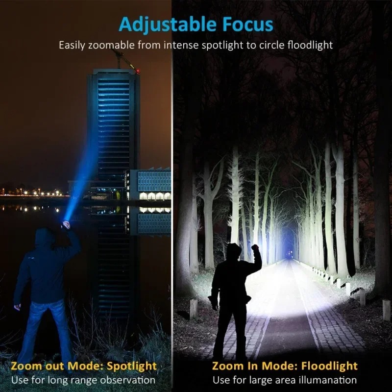 T6 LED Rechargeable Flashlight - Outdoor Hunting Bike ulasan dan harga