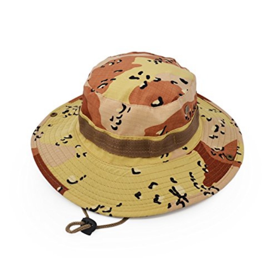Outdoor Wide Brim Sun Protect  - Hunting And Camping In Jungle ulasan dan harga